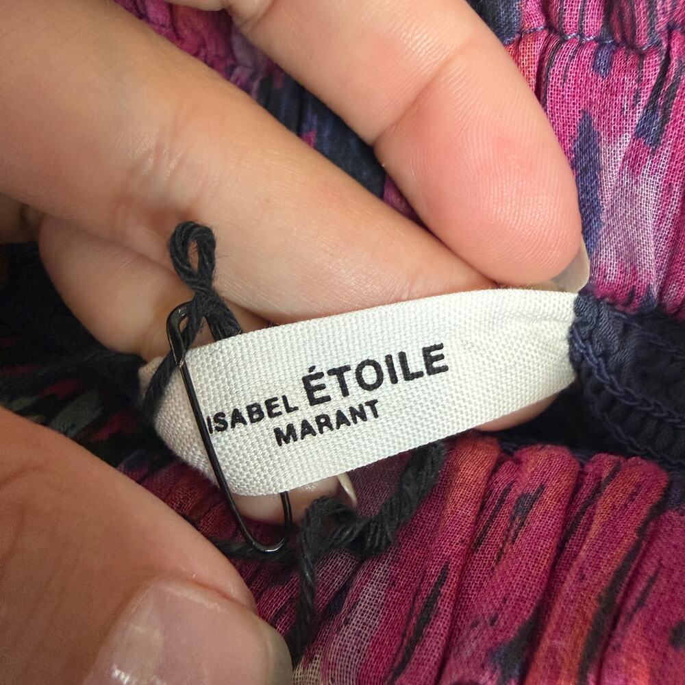 Isabel Marant Etoile Faded Night Blouse + Mini Skirt Set - Picture 9 of 10